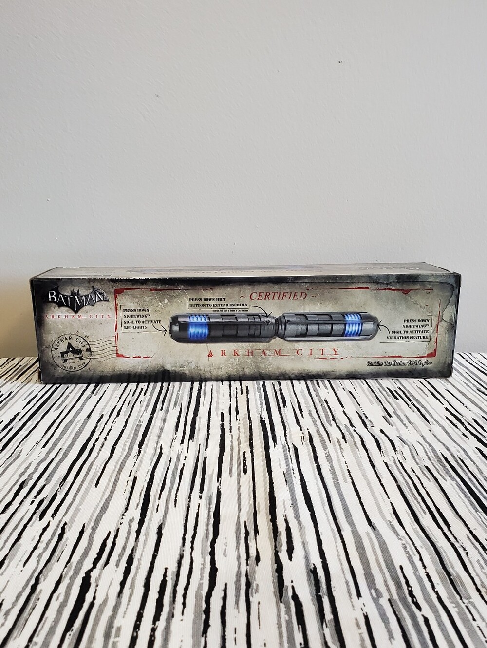 NECA Batman Arkham City Nightwing Escrima Stun Baton with Lights and Vibration